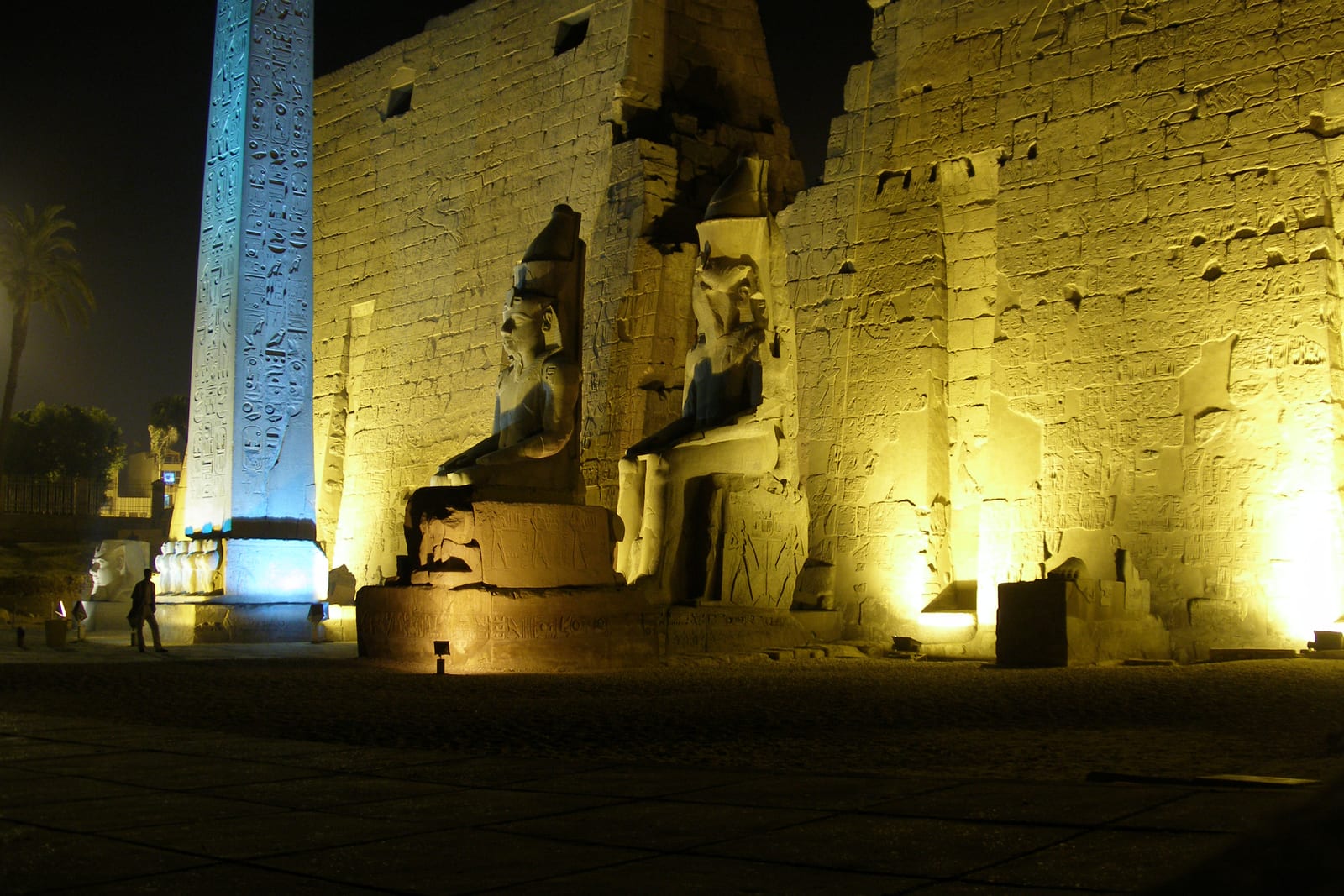 Luxor Temple at night